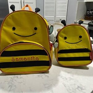 Skip Hop Yellow and Black Bee Backpack Duo